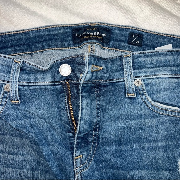 LUCKY BRAND stretch AVA SUPER SKINNY  denim jeans 8/29 medium 8 - Picture 3 of 6